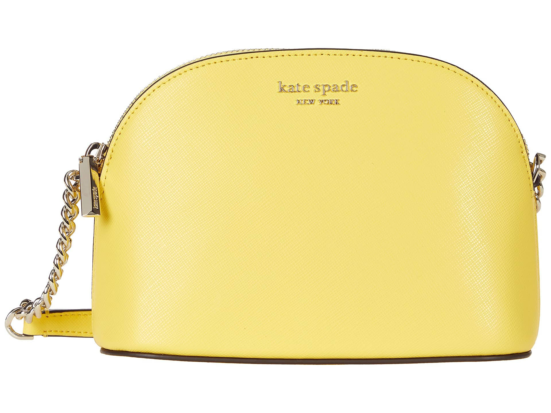 Kate Spade New York Spencer Small Dome Crossbody Yellow Sesame WGL03