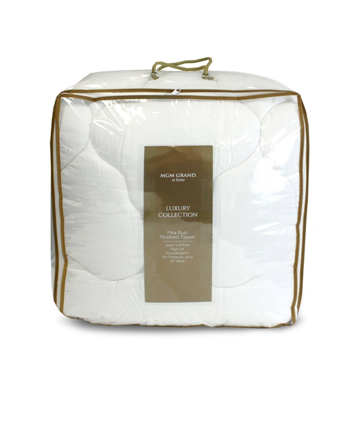 MGM Grand Micro Mink Twin XL Mattress Topper in White WGL03