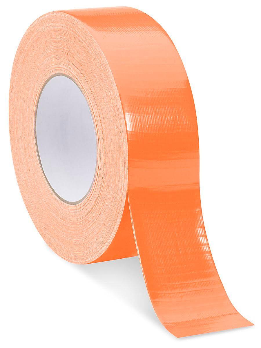 Duct Tape, Fluorescent Orange, Industrial - 2x22 x 60 yds - 4 Rolls ...