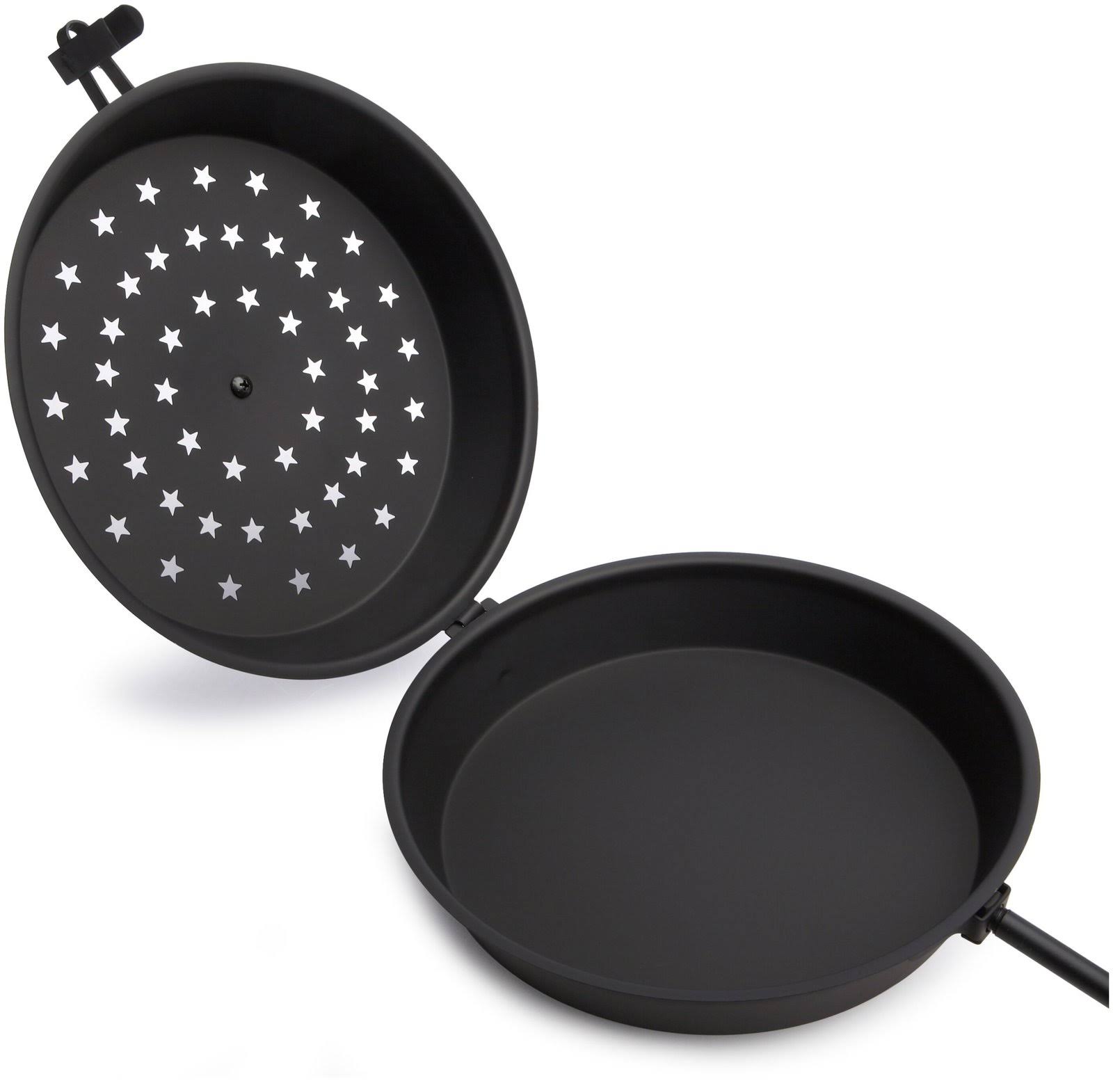 Rome&s Chestnut Roaster and Fireplace Popcorn Popper Steel with Wood