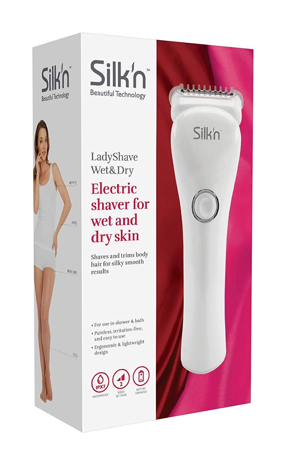 Silkn Electric Lady Shaver with Trimmer, White WGL03
