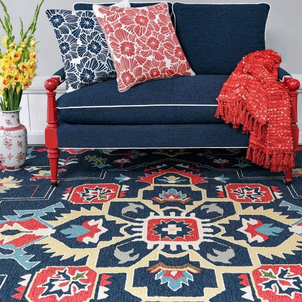 Jackson Hand Hooked Blue Rug WGL03