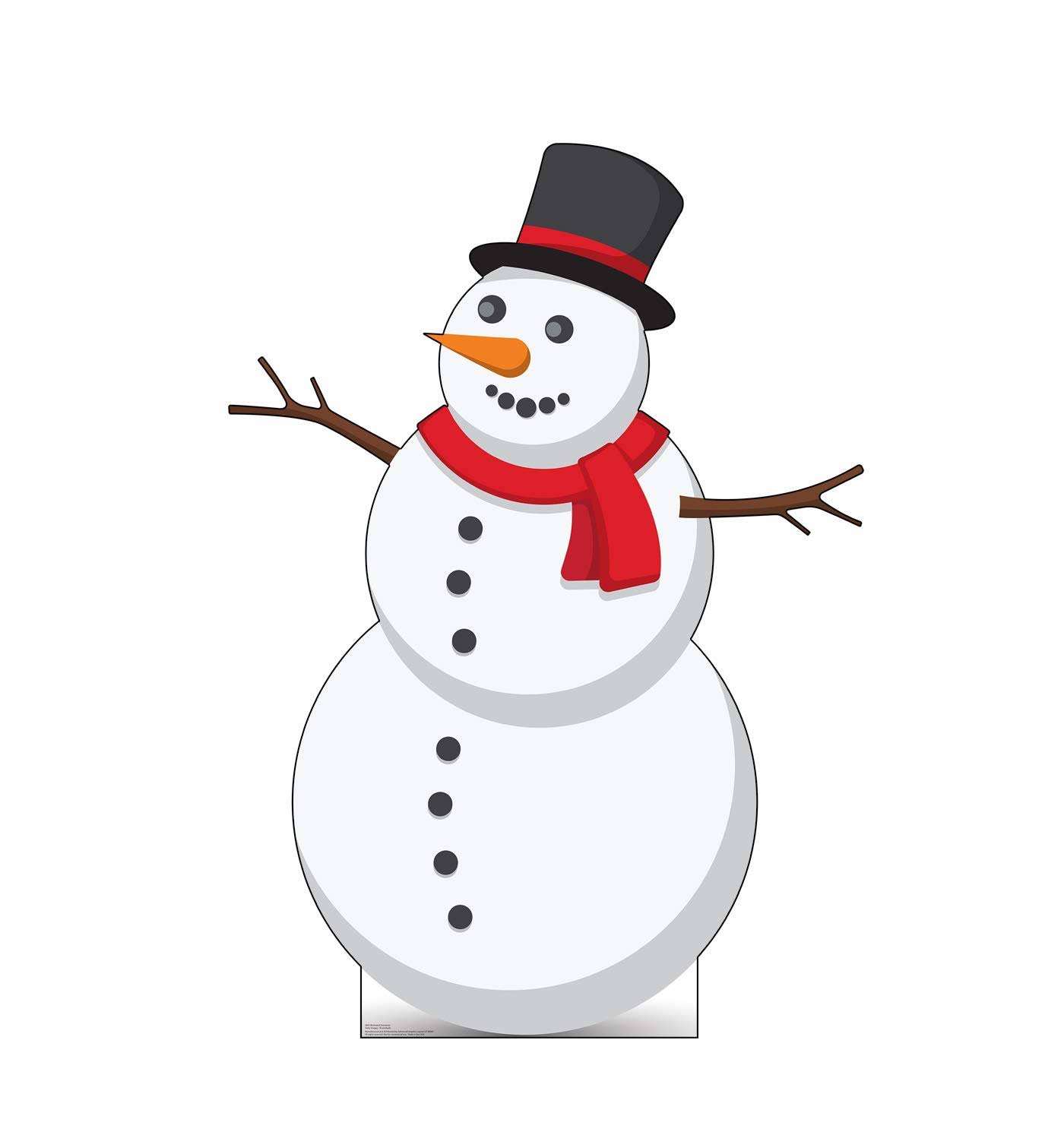 Illustrated Snowman Cardboard Cutout - WGL-03