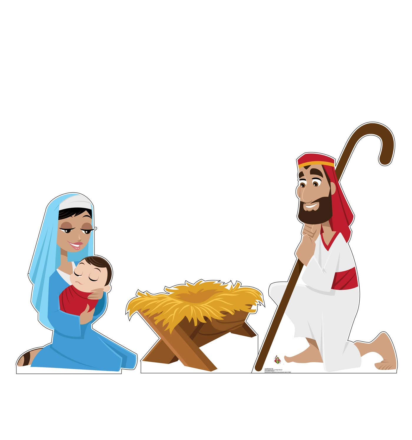 Lifesize Nativity Set (Creative for Kids) Cardboard Cutout Standup WGL03