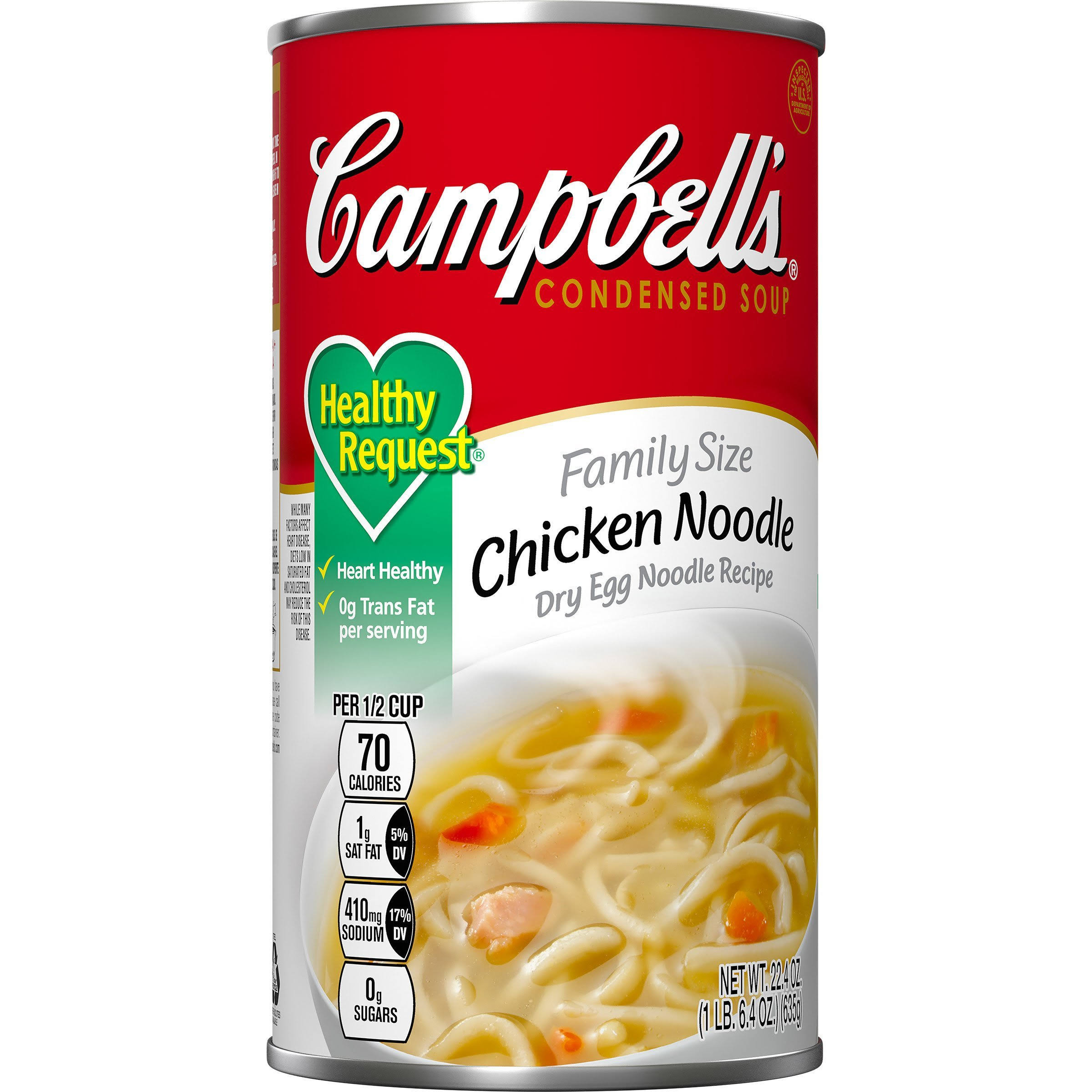 Campbell&s Condensed Healthy Request Family Size Chicken Noodle Soup