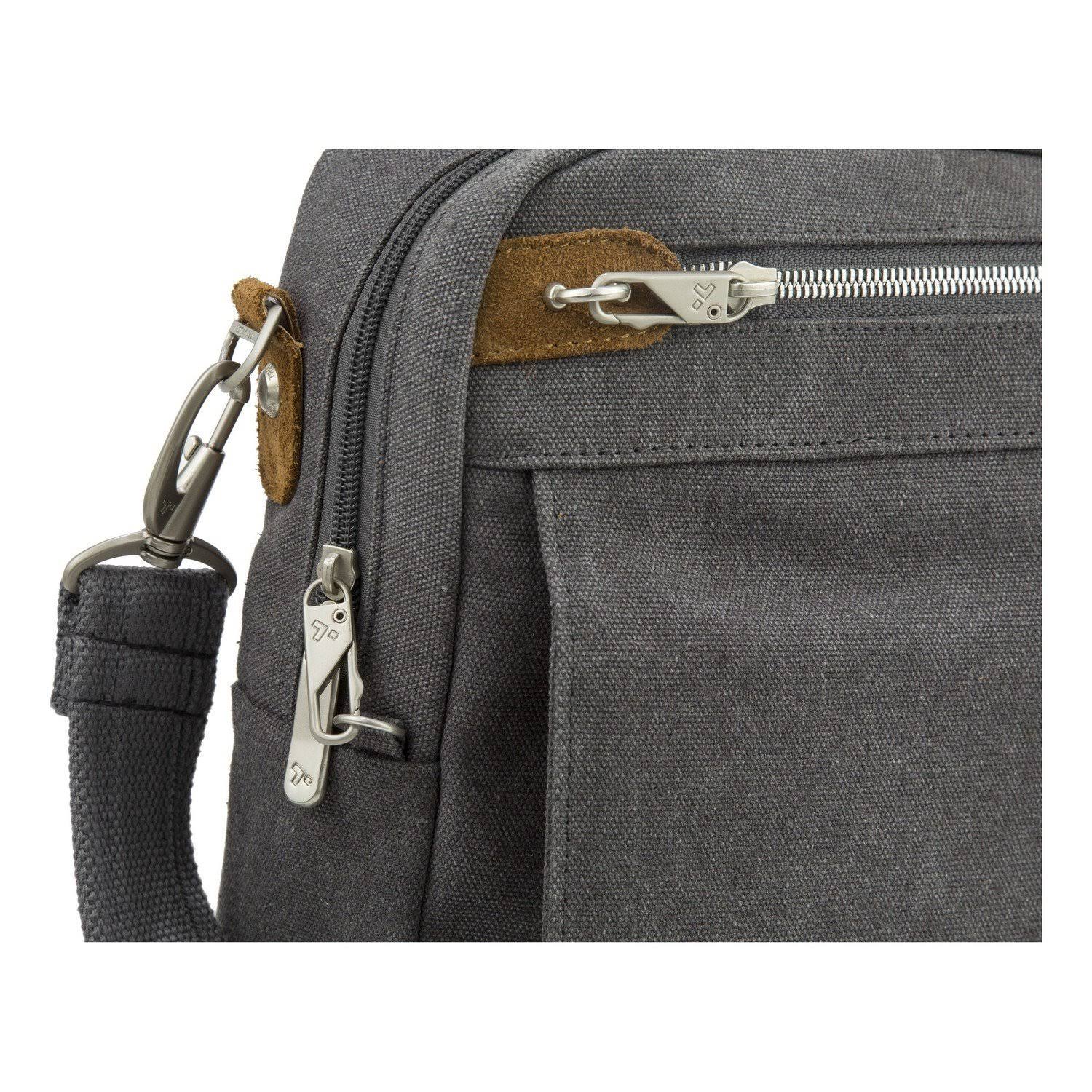 Travelon AntiTheft Heritage Messenger Bag, Pewter WGL03