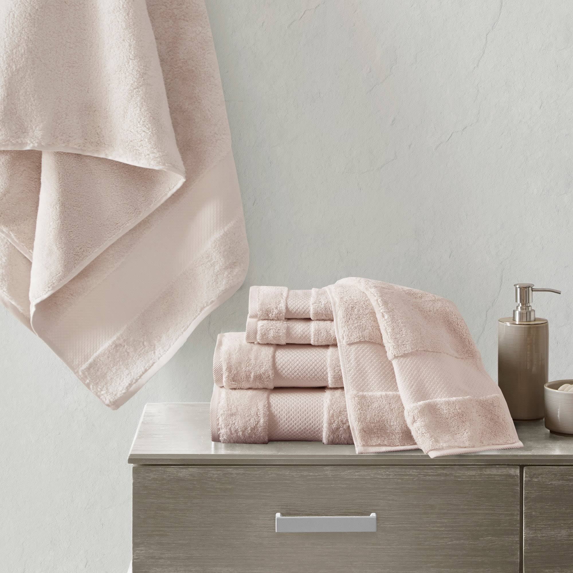 Madison Park Signature Blush Turkish Cotton 6 Piece Bath Towel Set