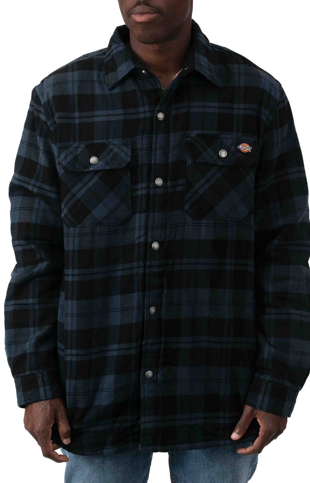 Dickies, (TJ210OP1) Sherpa Lined Flannel Shirt Jacket with Hydroshield