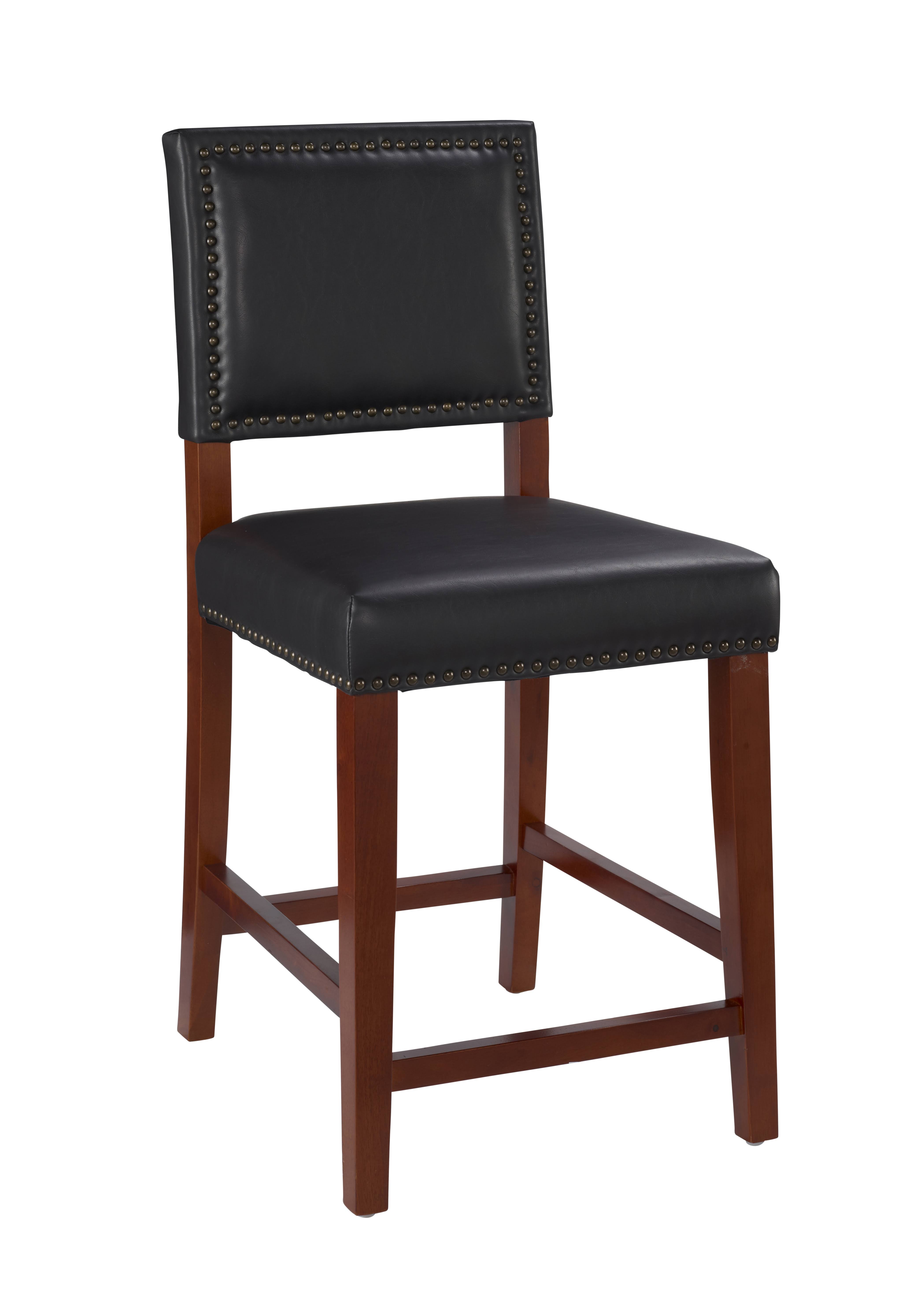 Linon Brook Black Counter Stool - WGL-03