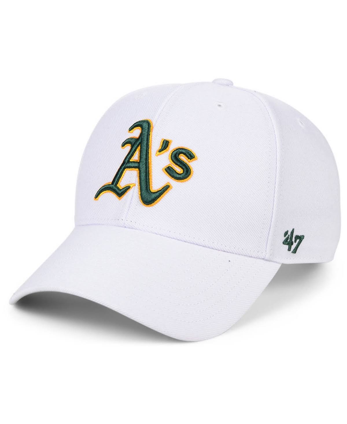 47 Brand Oakland Athletics White MVP Cap White WGL03