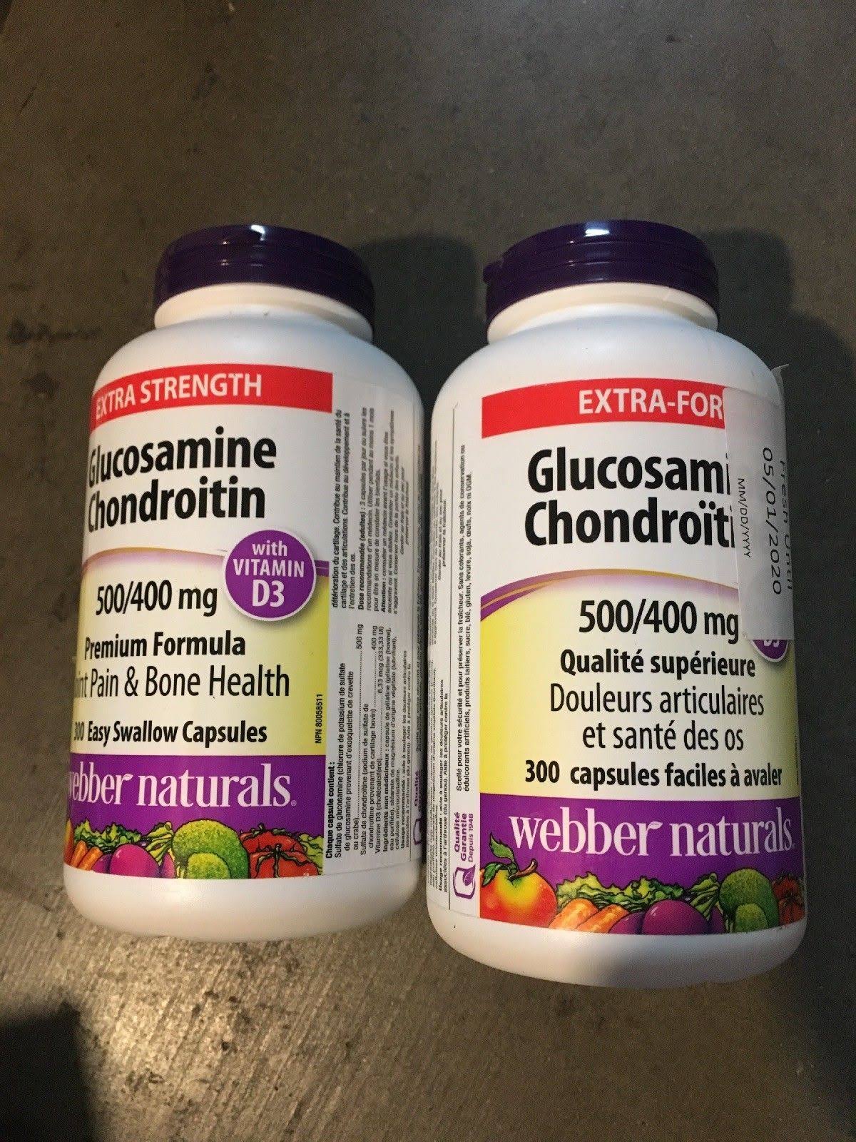 ber Naturals Extra Strength Glucosamine Chondroitin 500mg/400mg 300