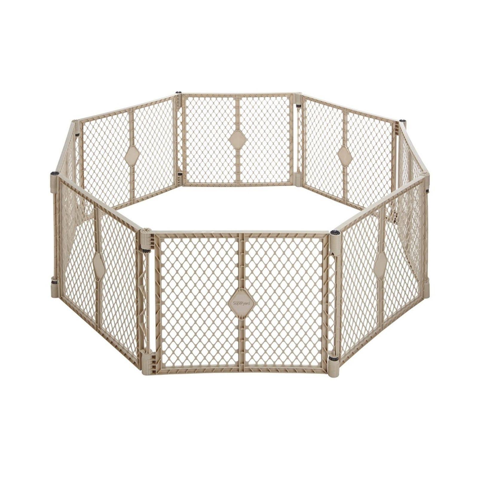 North States Superyard IndoorOutdoor 8Panel Play Yard Safe Play Area