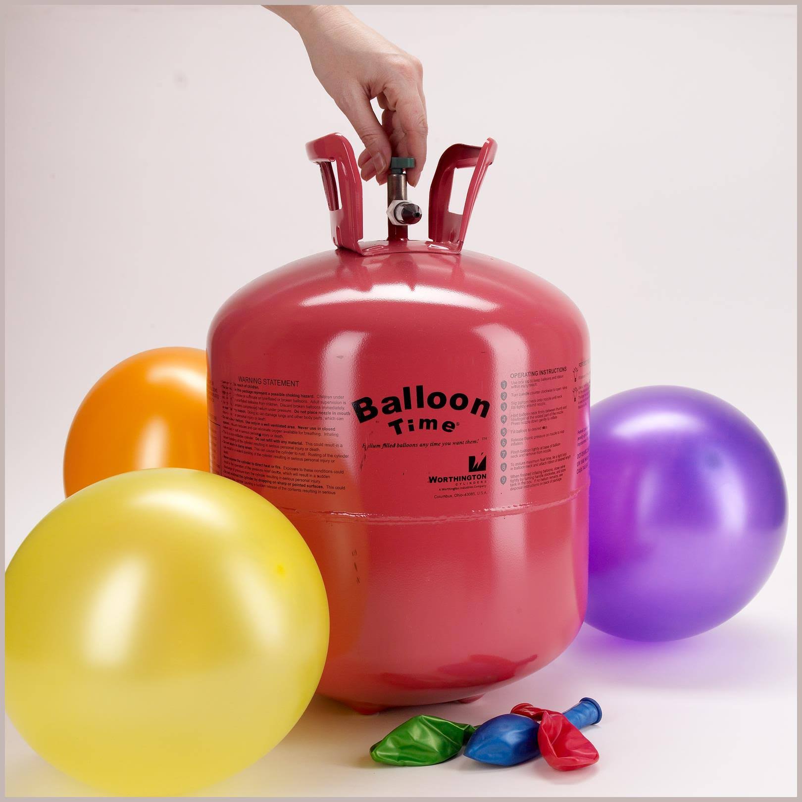 Worthington Disposable Helium Tank, Red WGL03