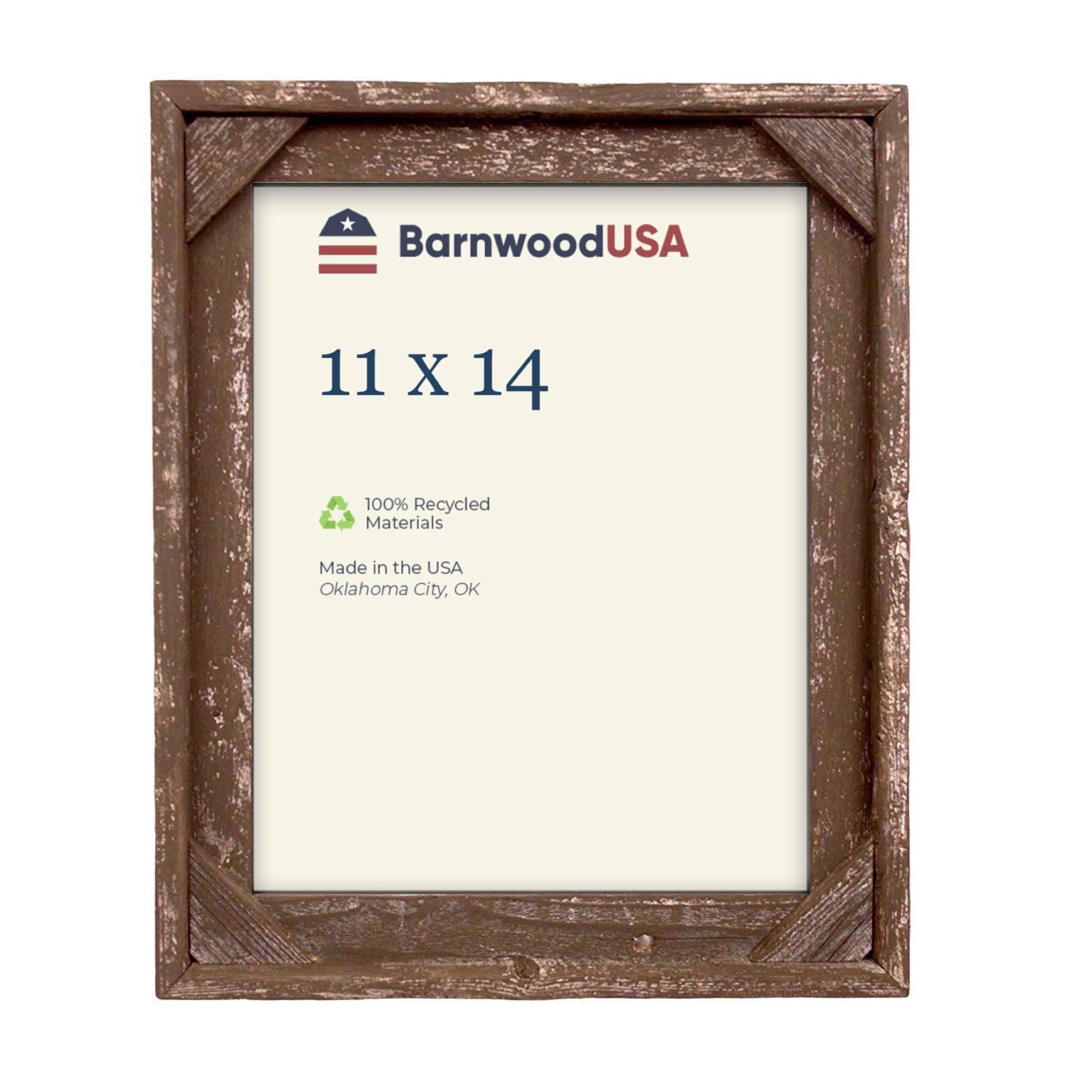 Rustic Farmhouse Signature Corner Block Picture Frame | Espresso 11x14 ...