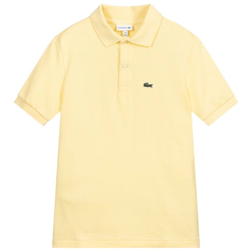 Lacoste Teen Boys Yellow Polo Shirt WGL03