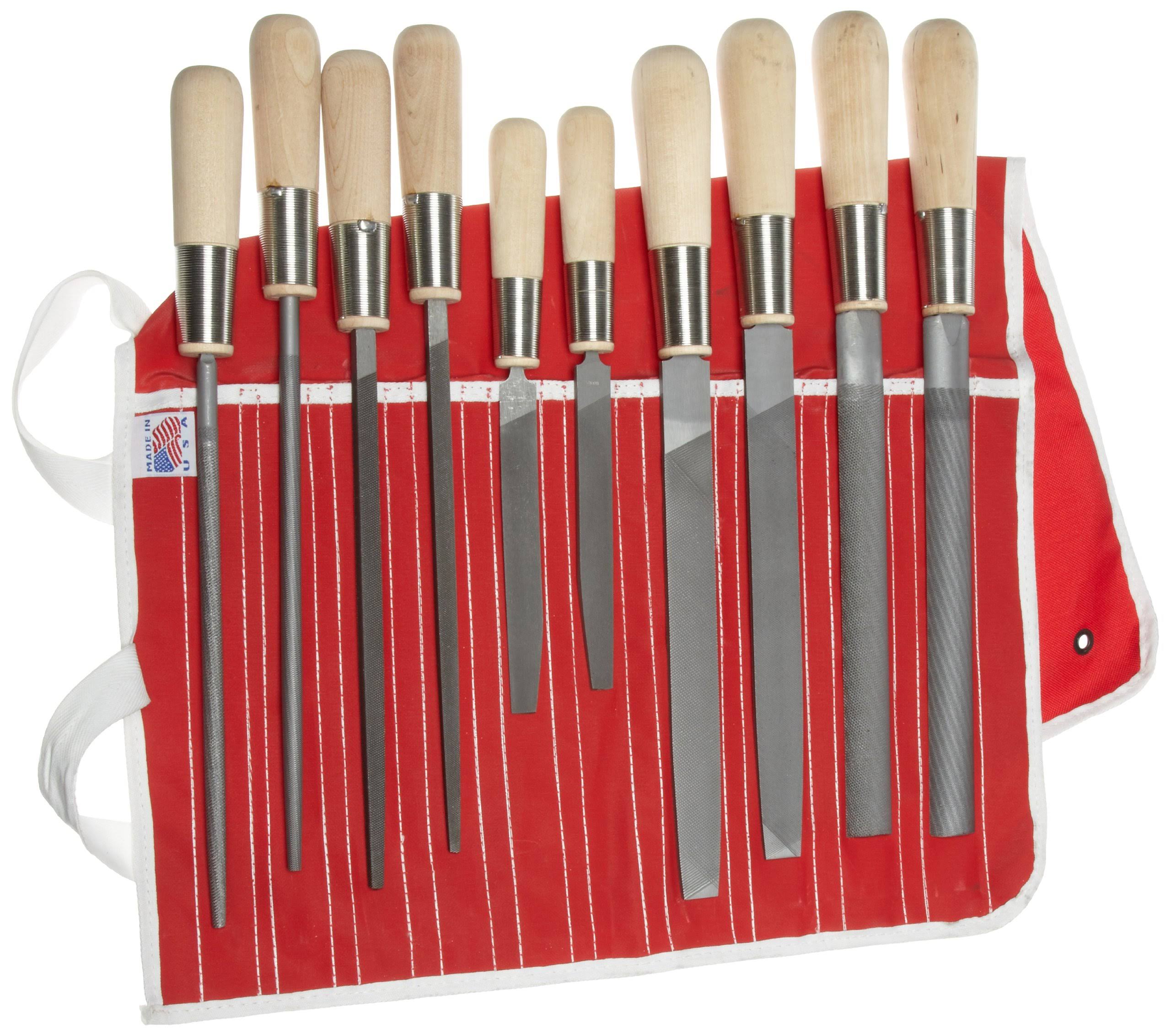 Simonds 72758850 10 Piece All Purpose Hand File Set with Handles