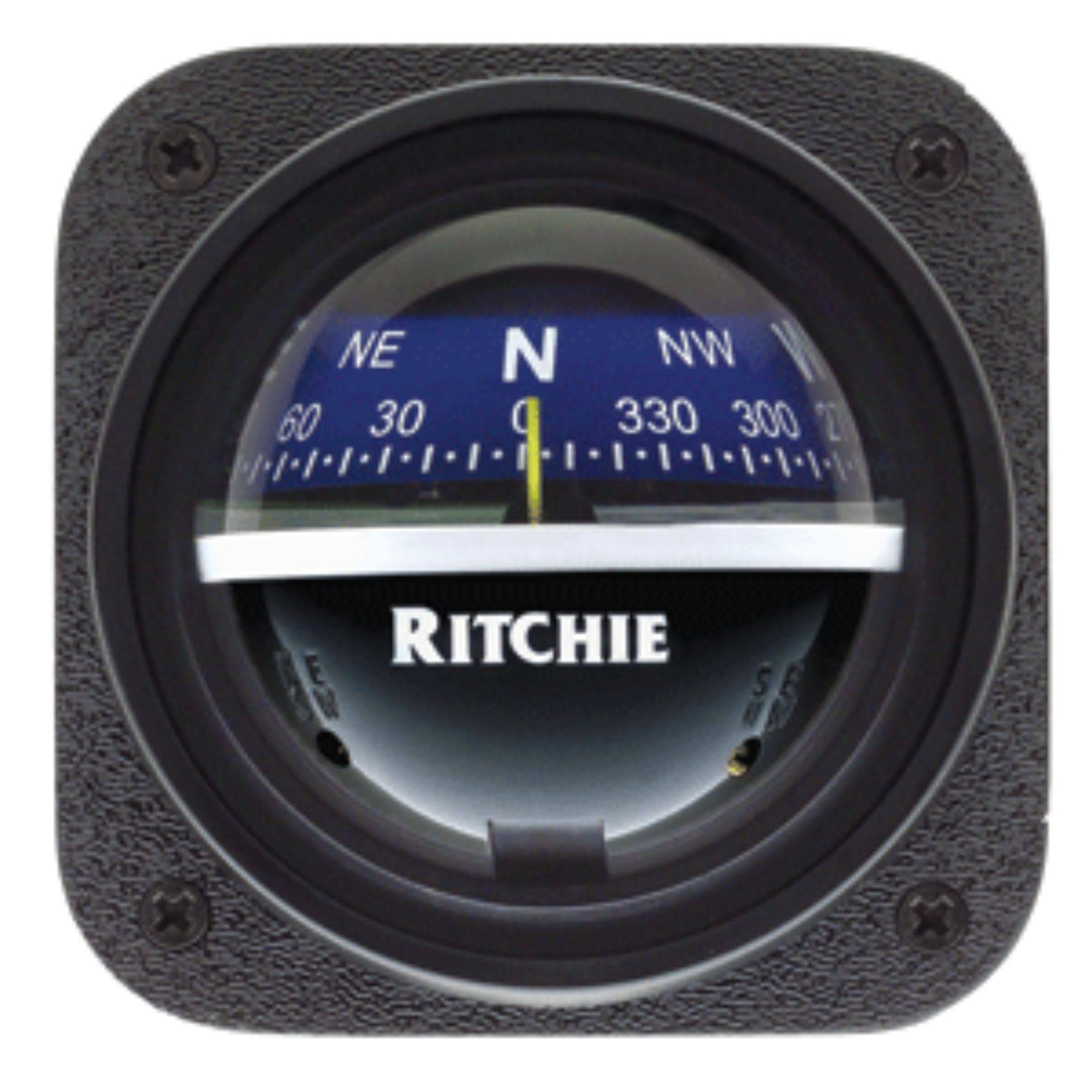 Ritchie V537B Explorer Bulkhead Mount Compass Blue Dial WGL03