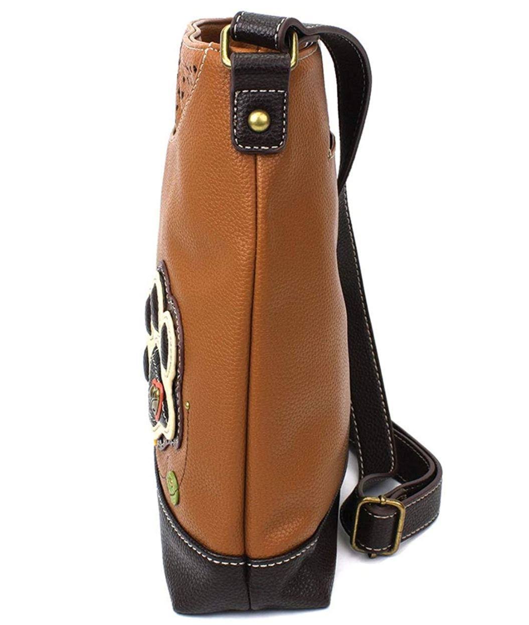 Chala Sweet Messenger Bag Paw Print Brown WGL03