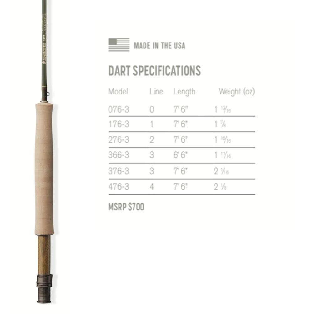 Sage Dart Fly Rod WGL03