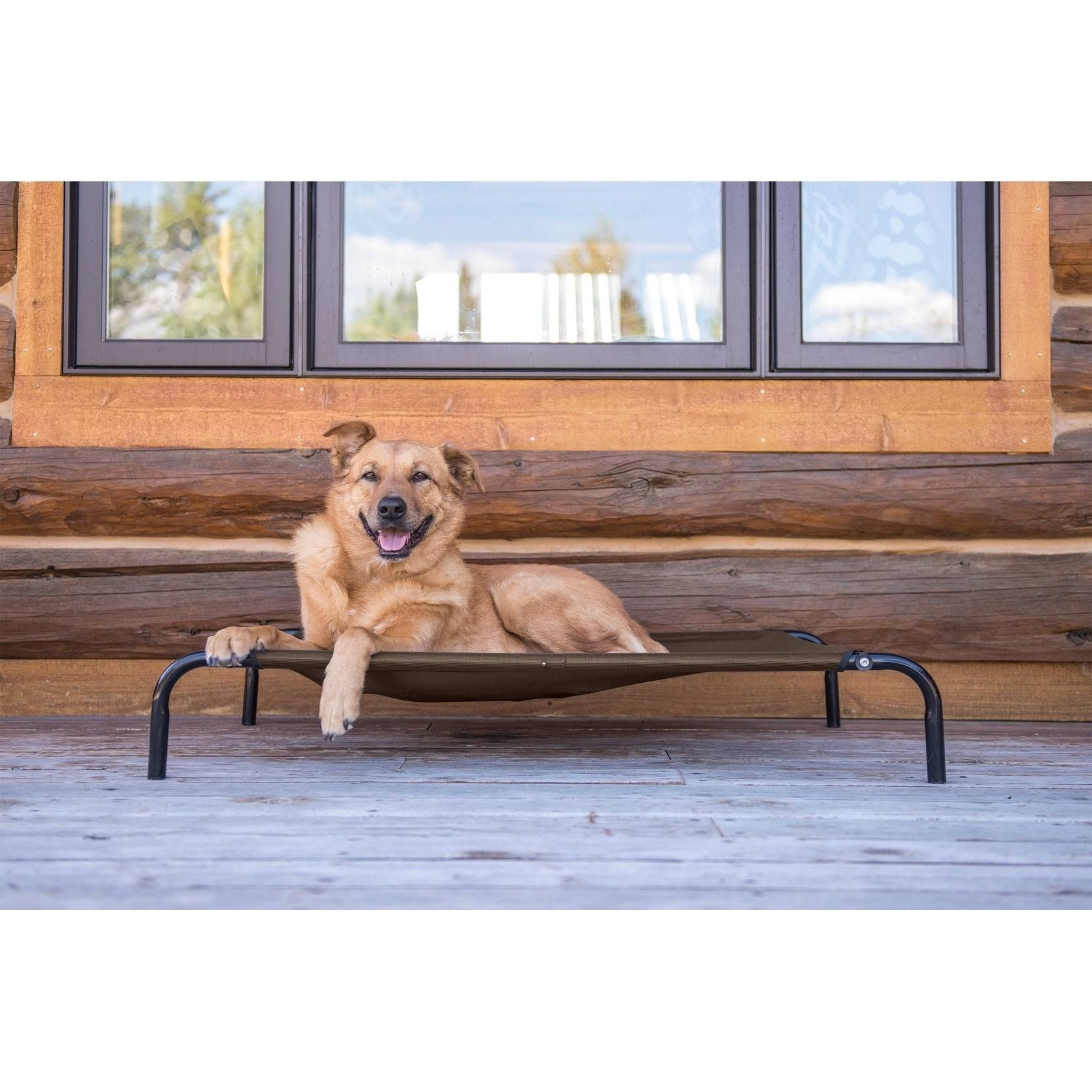 FurHaven Elevated Reinforced Pet Cot Dog Bed Deep Blue (Large) WGL03