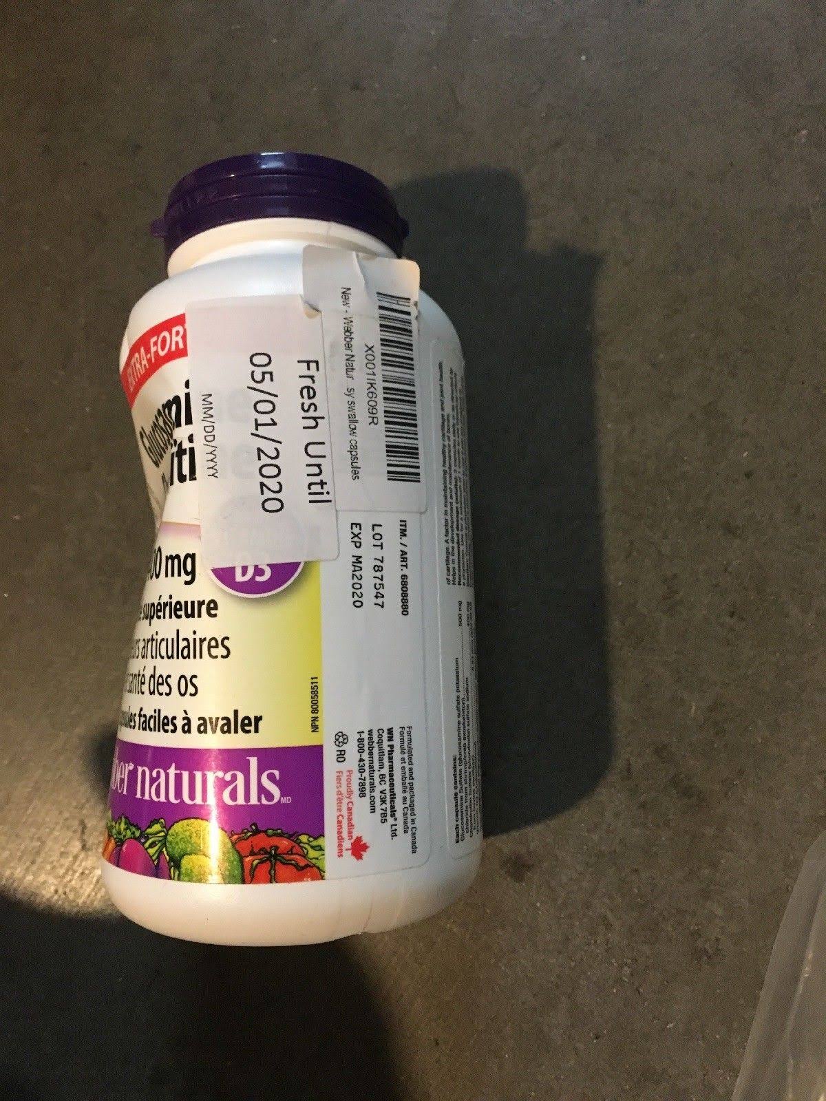 Webber Naturals Extra Strength Glucosamine Chondroitin 500mg/400mg 300