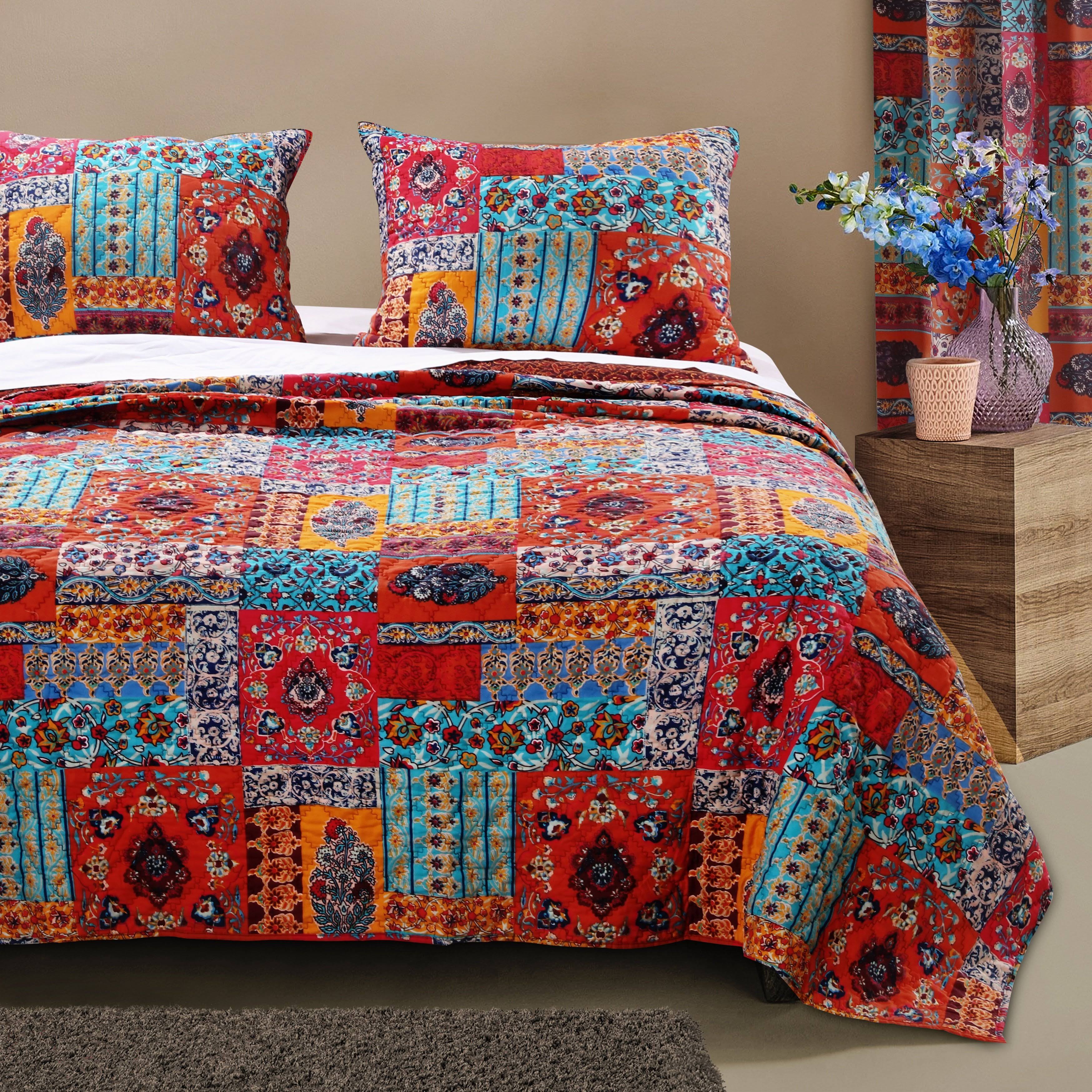 Barefoot Bungalow Indie Quilt Set Twin Spice - WGL-03