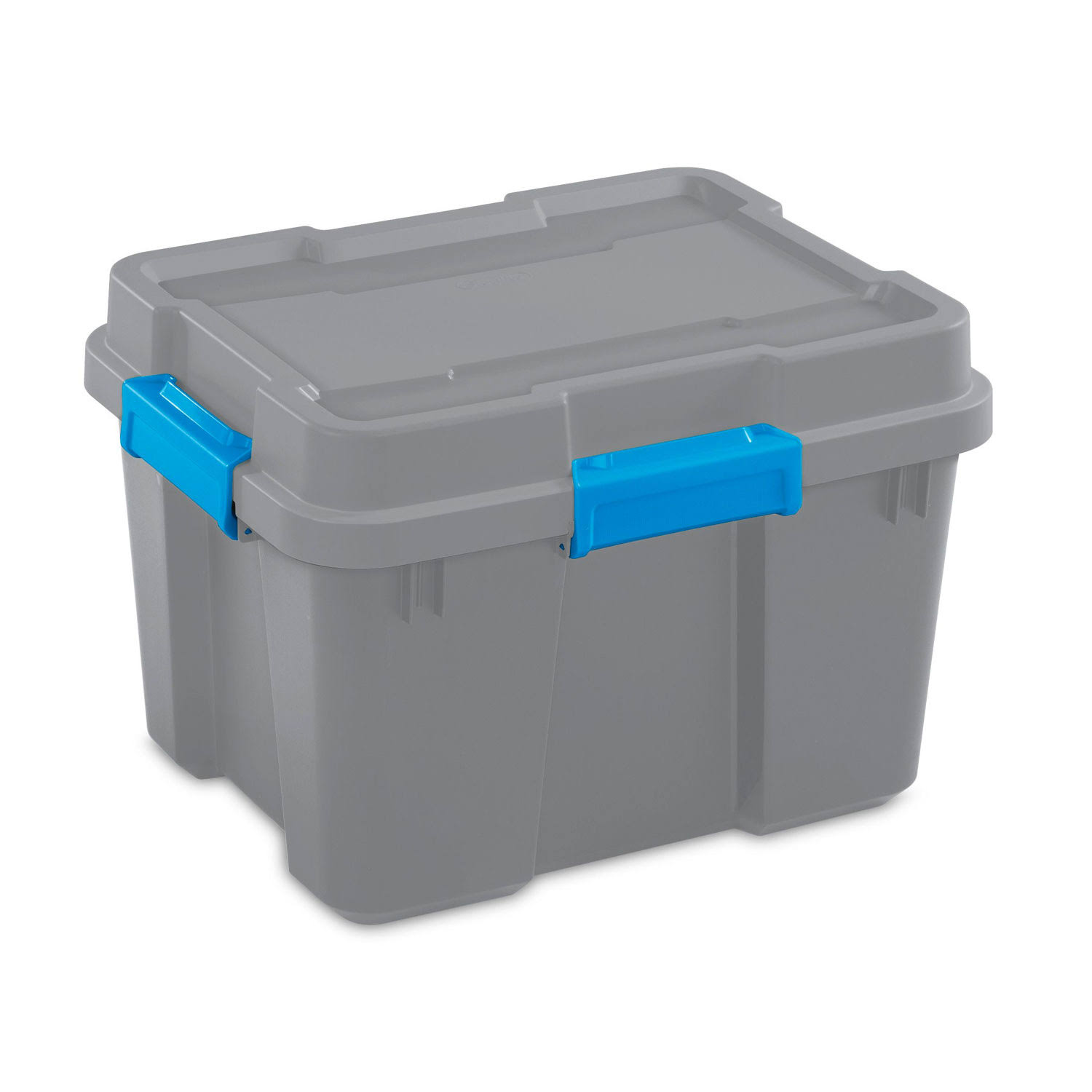 Sterilite 20 Gallon Gasket Box, Titanium, Silver WGL03