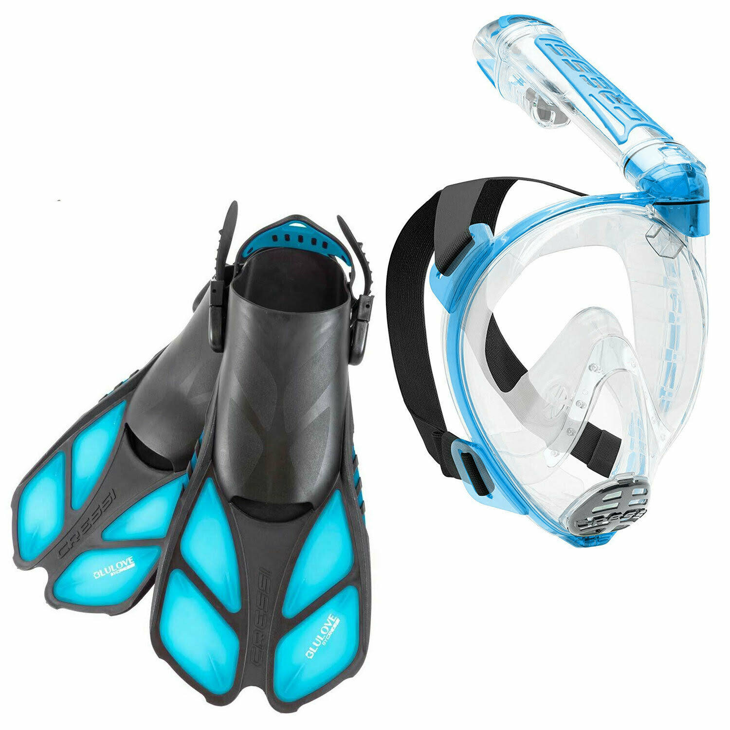 Cressi Duke Full-Face Mask Bonete Fins Package - WGL-03