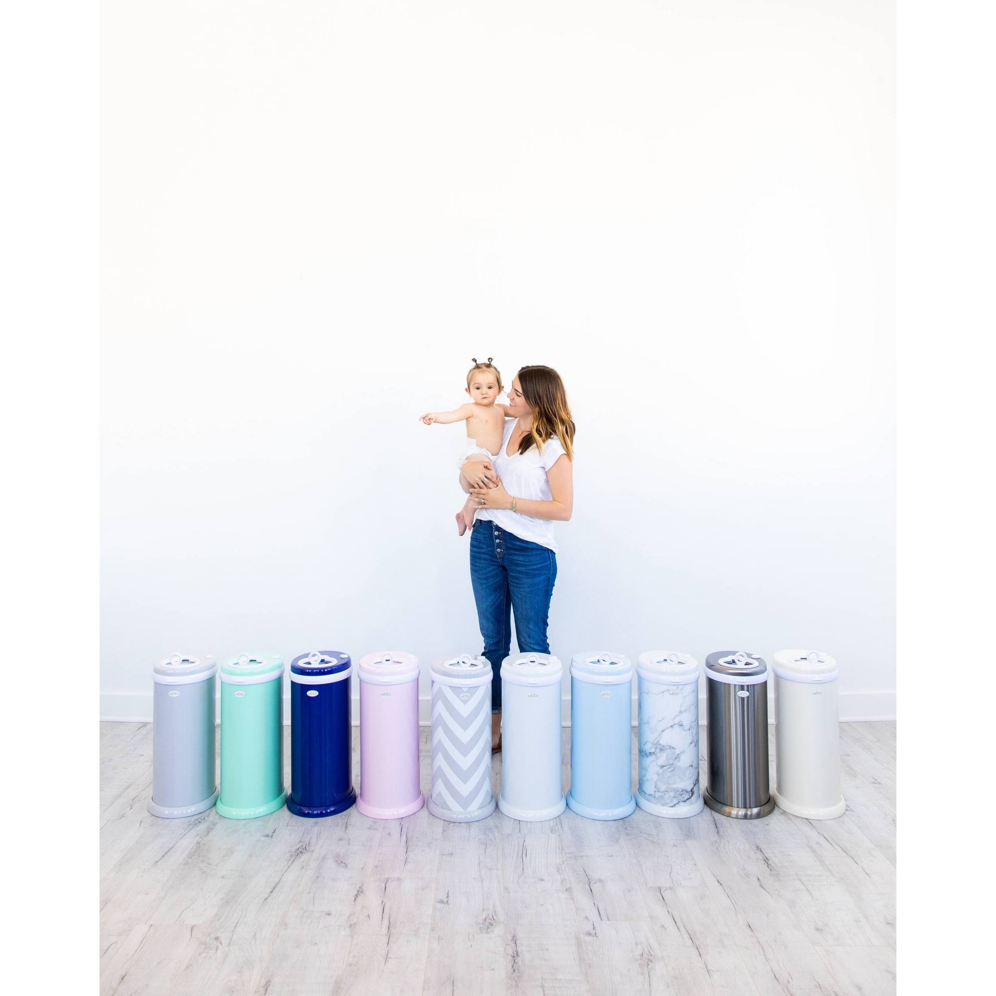 Ubbi Diaper Pail Marble WGL03