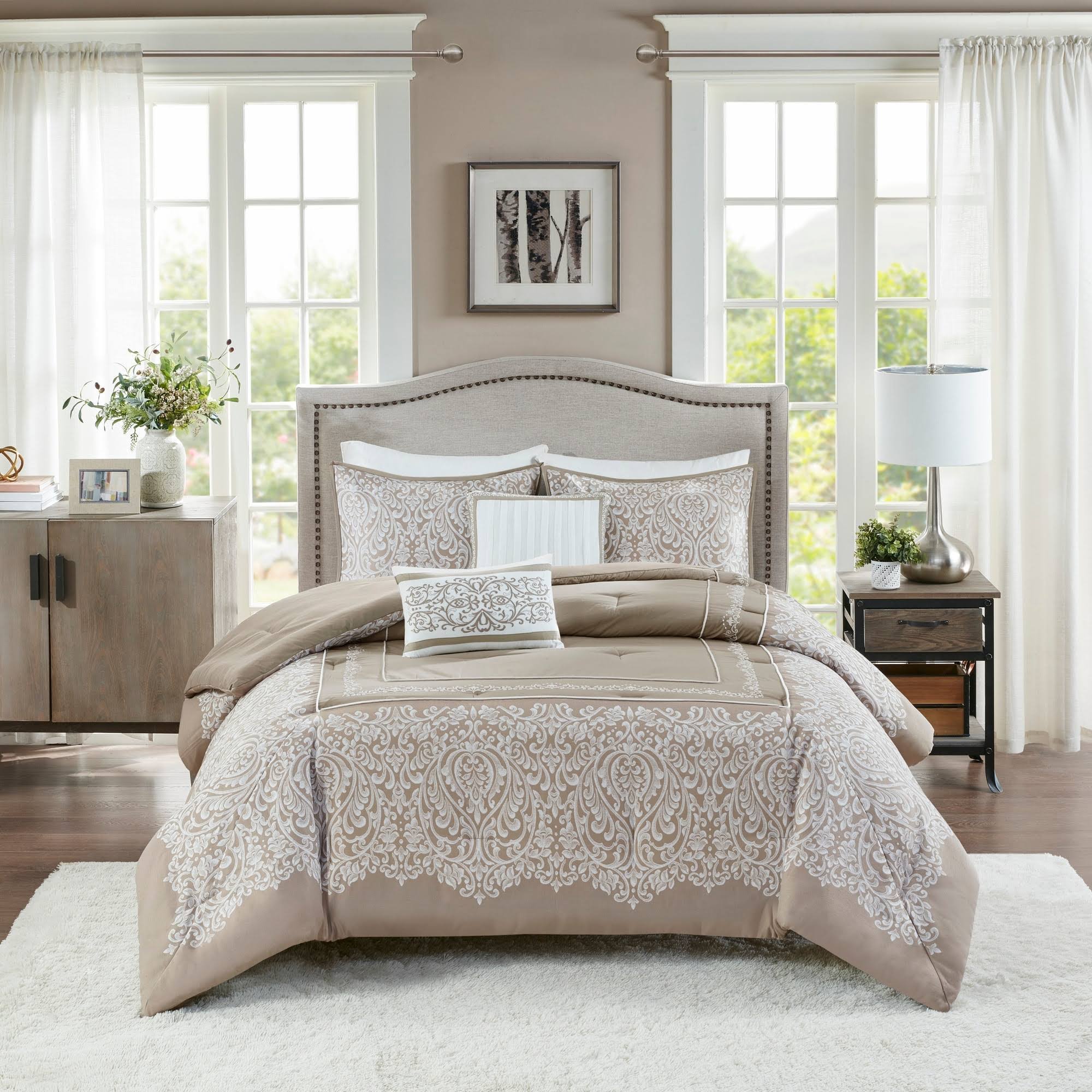 Henrietta 5 Piece Cotton Jacquard Comforter Set Full/Queen MP107176