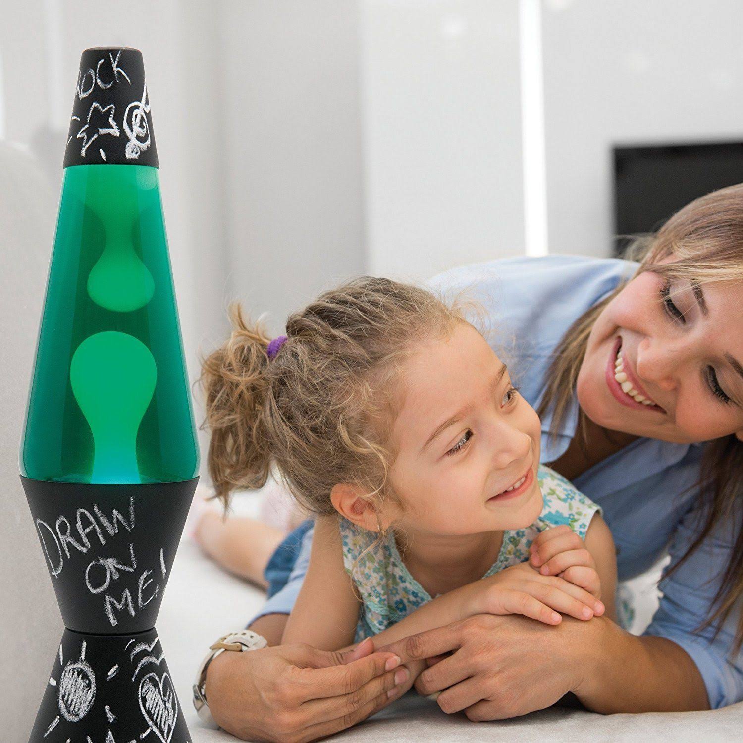 Lava Lite Chalkboard Lava Lamp, Green, 14.5x22 WGL03