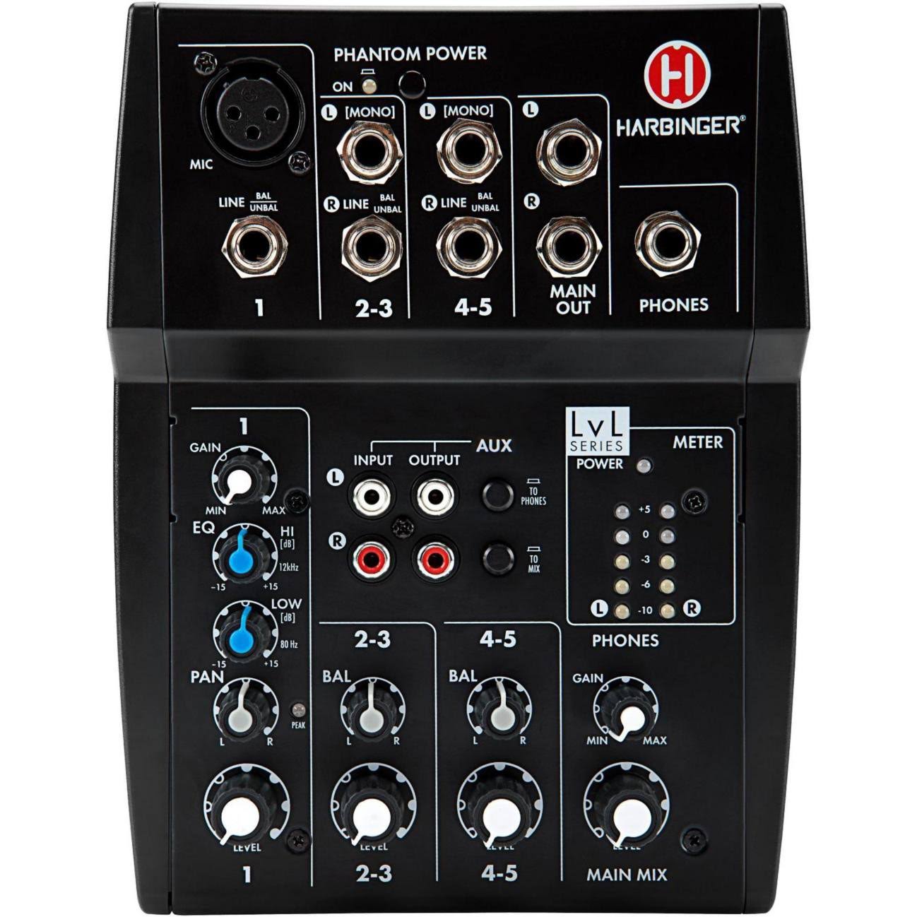 Harbinger L502 5Channel Mixer with XLR Mic Preamp WGL03