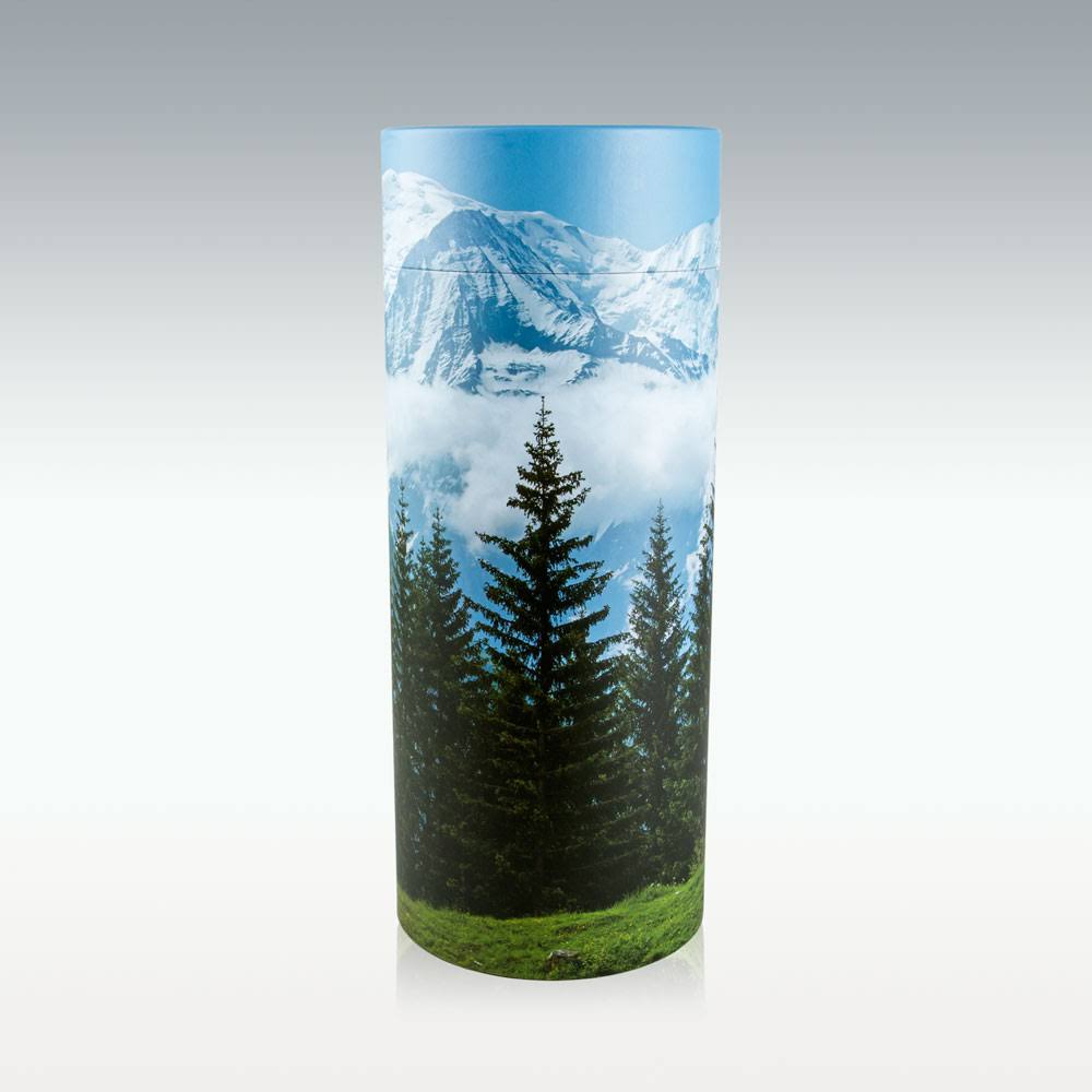 Perfect Memorials Mountain View Eco-Friendly Scattering TUBE, Blue - WGL-03