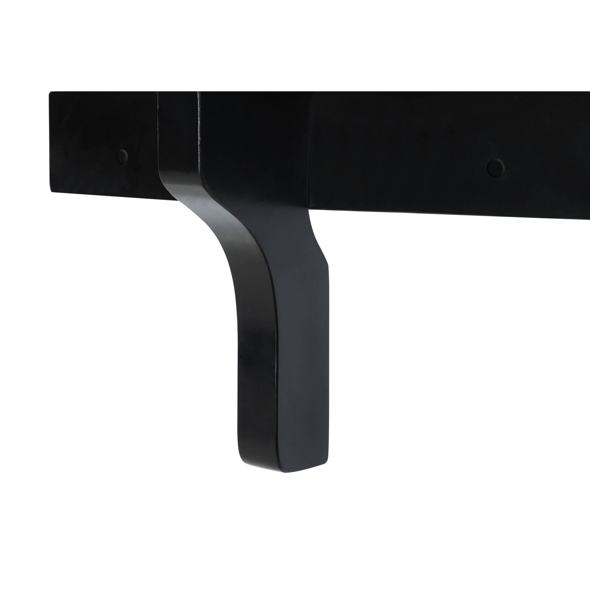 Hathaway WallMounted Pub Table with Pool Cue Rests Black