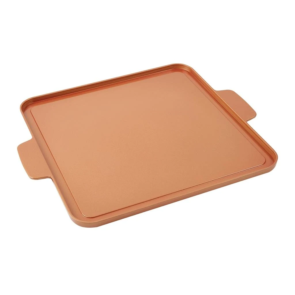 Copper Chef Griddle Plate, Brown, 12x22 WGL03
