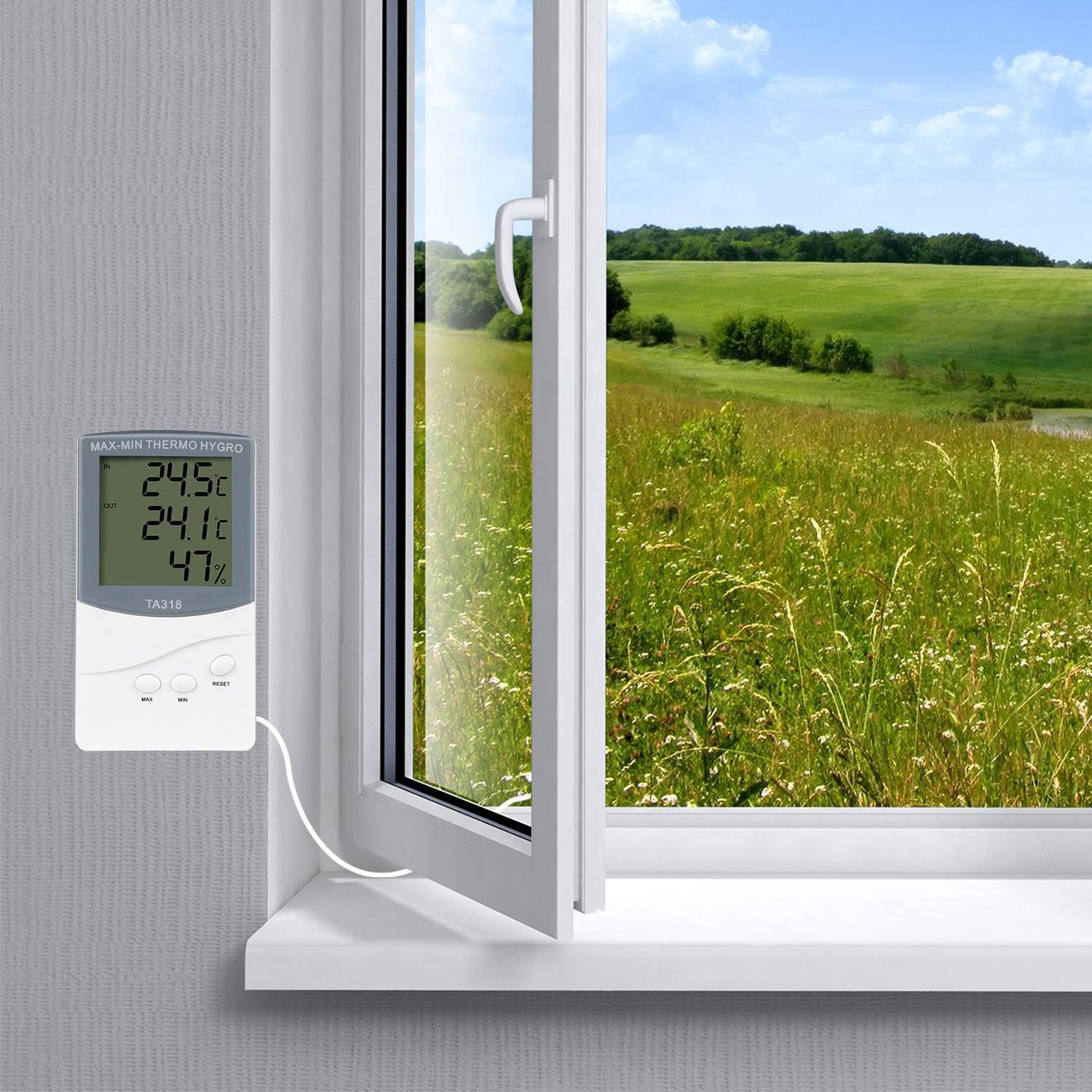 Gpct [2in1] Digital [Thermometer/Hygrometer] Temperature Gauge METER