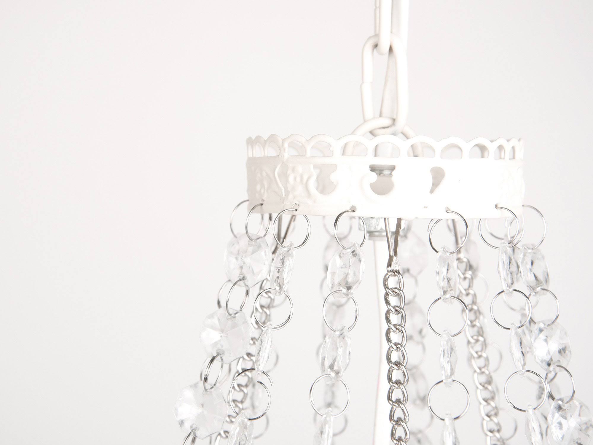 Tadpoles 1Light Sapphire Diamond Pendant Chandelier, Pink WGL03