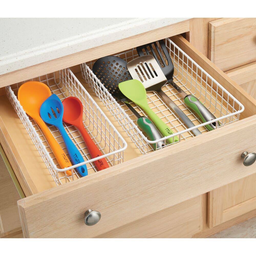 Metal Wire Kitchen Pantry FoodStorage Organizer Basket by mDesign WGL03