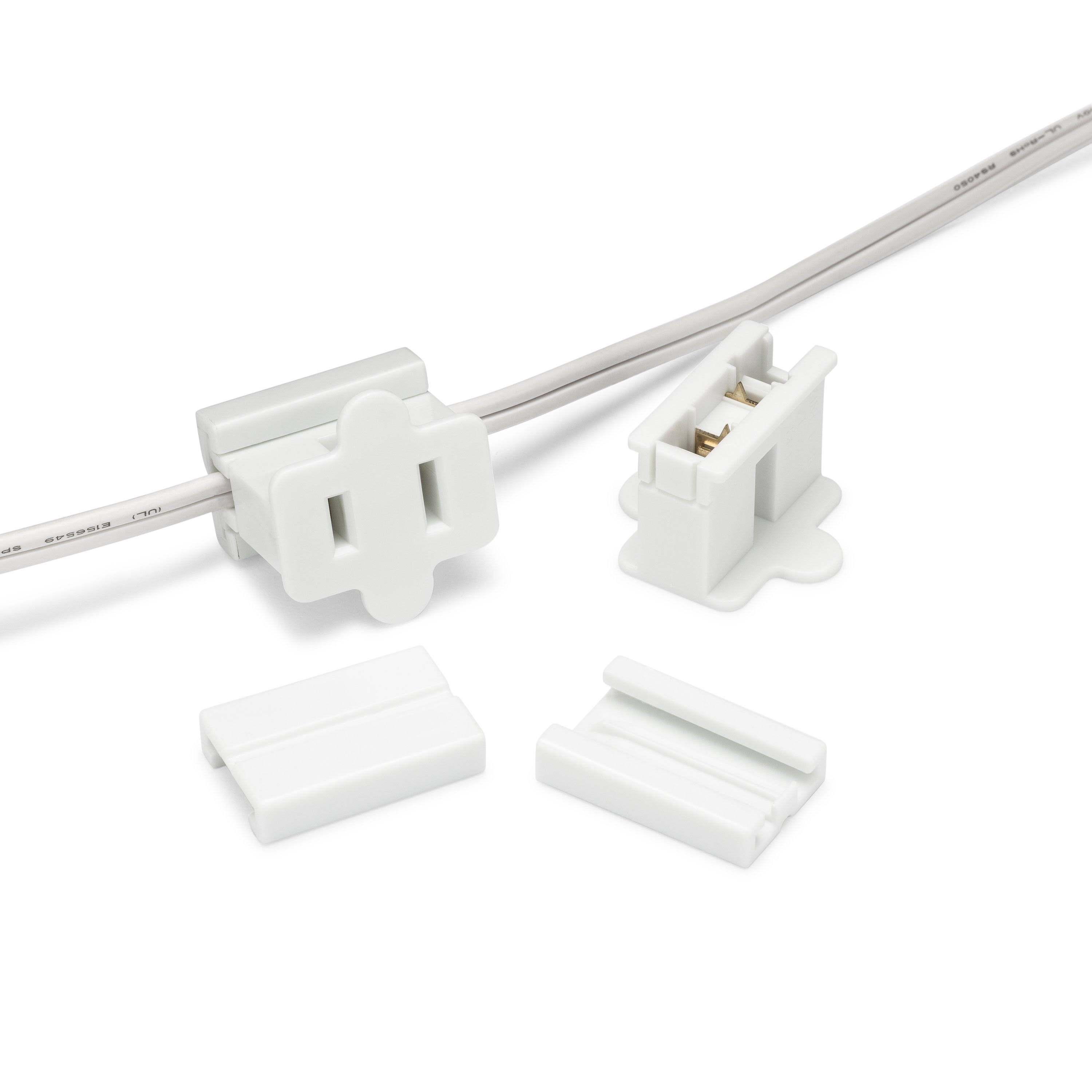 Female InLine Zip Plugs SPT1 / White / 50 customprintedsigns