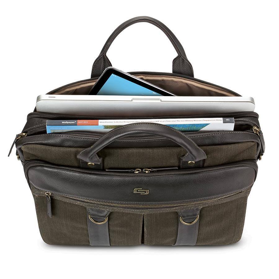 SOLO Executive Collection Bradford 15.6x22 Briefcase Notebook carrying case WGL03