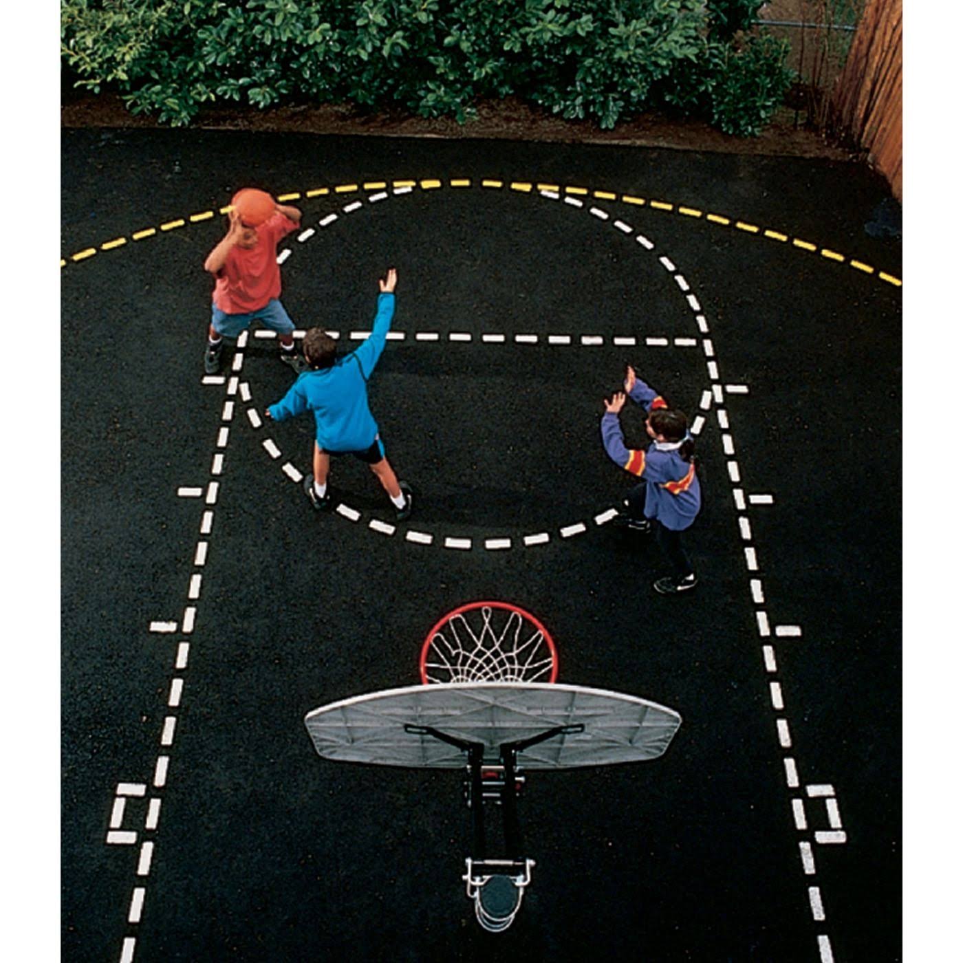 Basketball Court Stencil customprintedsigns