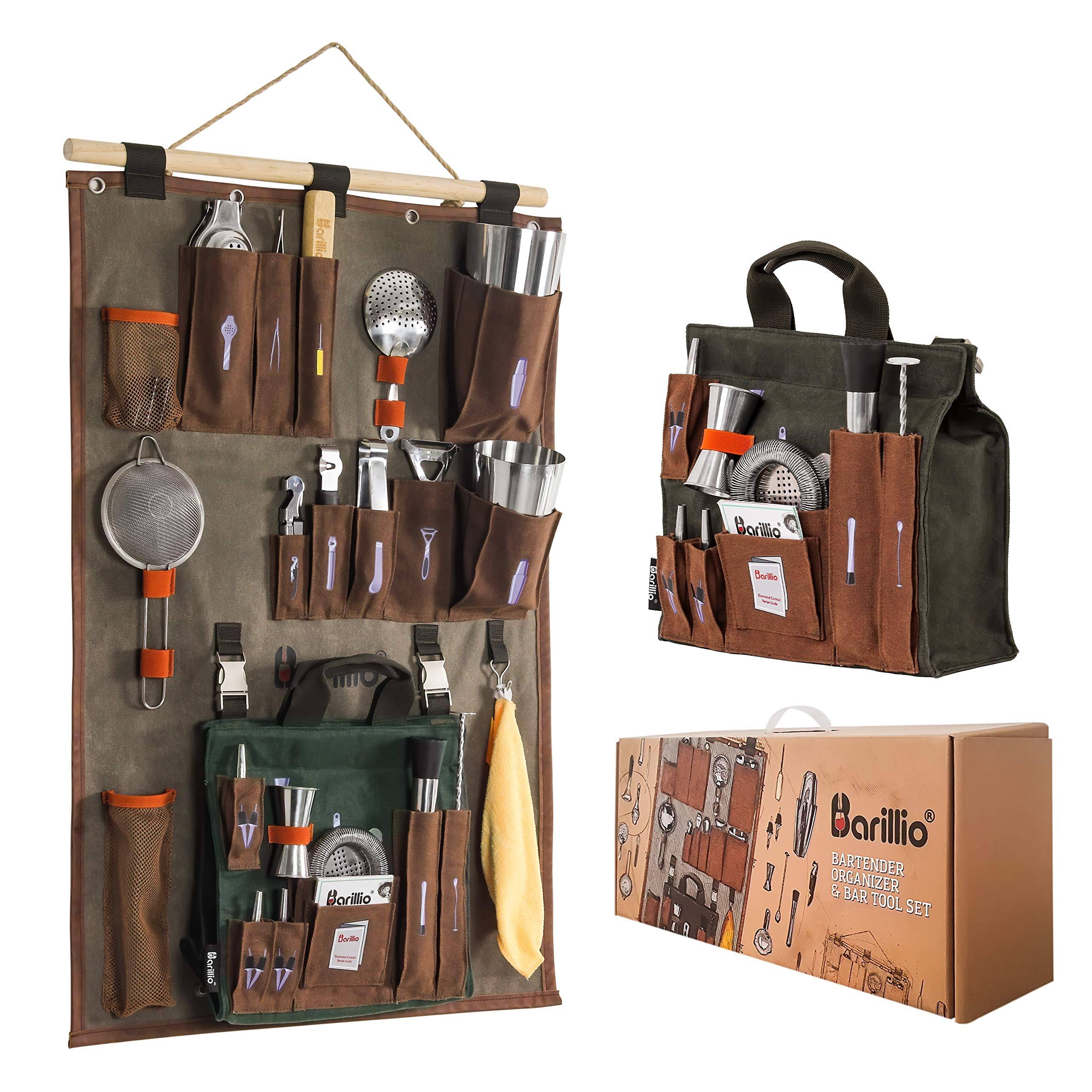 Barillio Bartender Wall Organizer with Bar Tools customprintedsigns