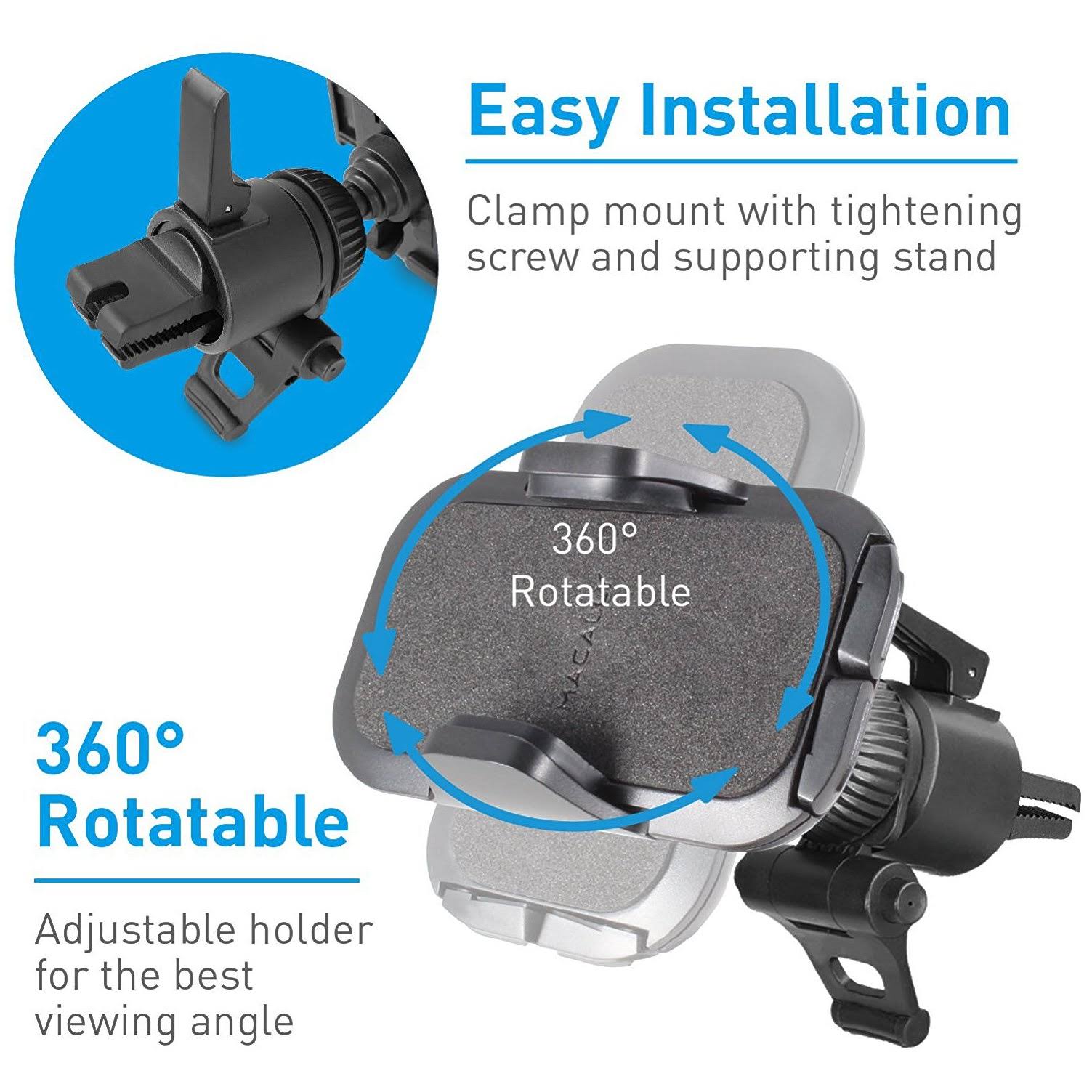 Macally Vent Car Auto Holder Mount (Venti) WGL03