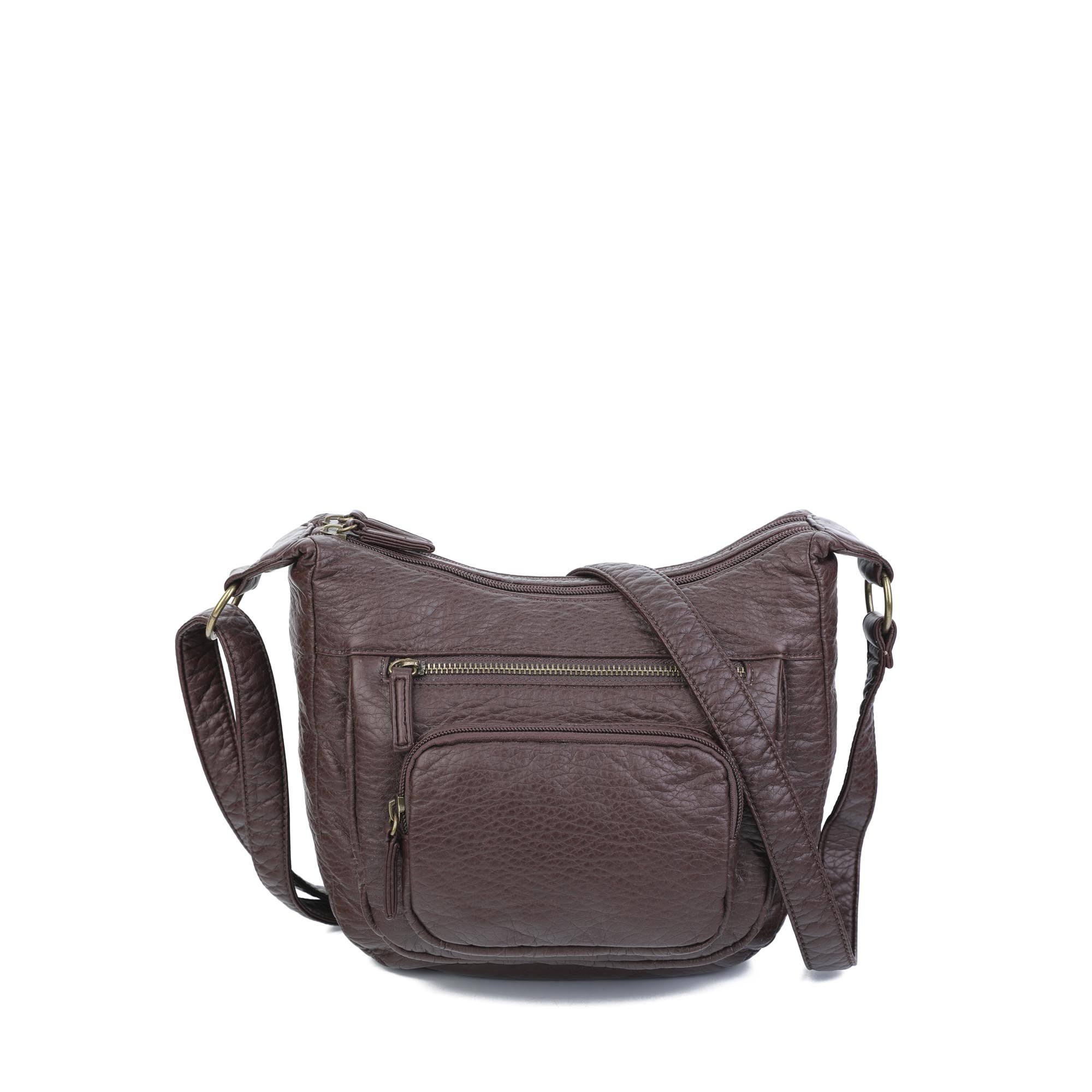 Ampere The Alison Crossbody Chocolate Brown Crossbody Bags WGL03