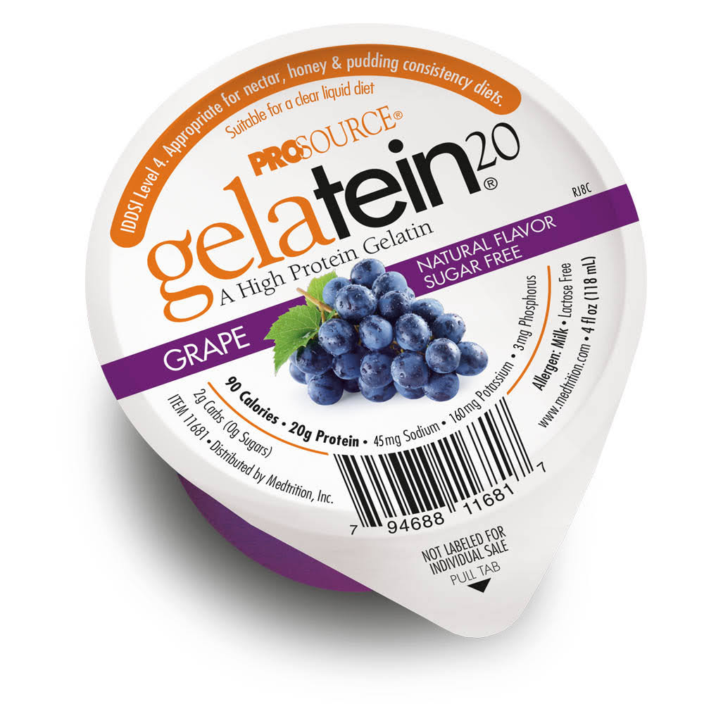 Gelatein 20 Grape 36/4 fl oz Cups WGL03