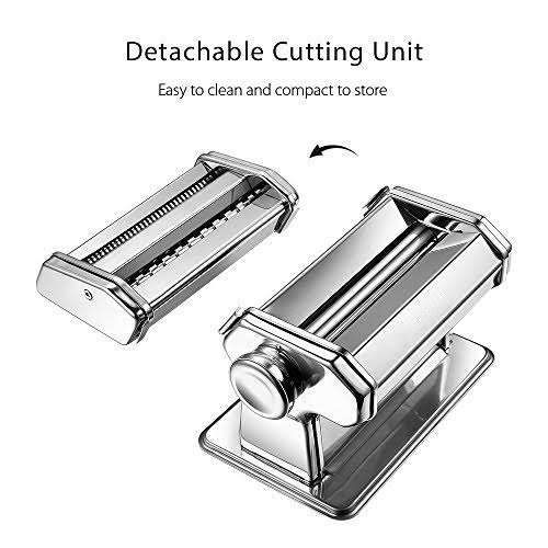 Pasta Machine iSiLER 150 Roller Pasta Maker 9 Adjustable Thickness