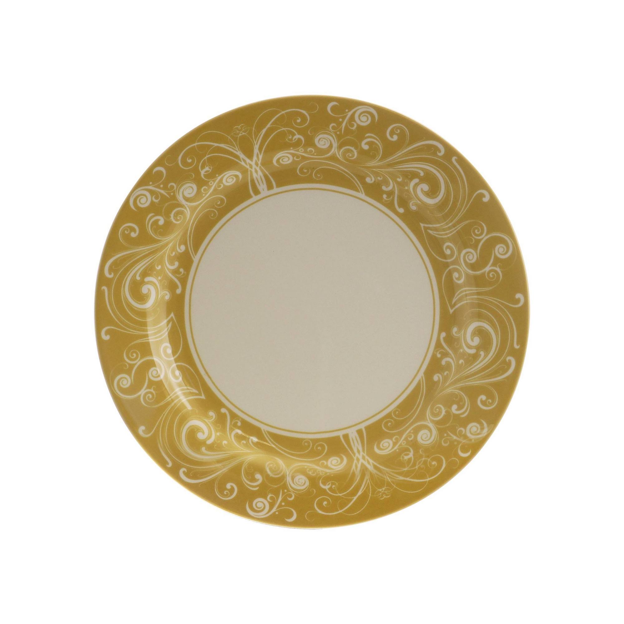 Elama 16Piece Stoneware Dinnerware Set, Golden Yellow WGL03