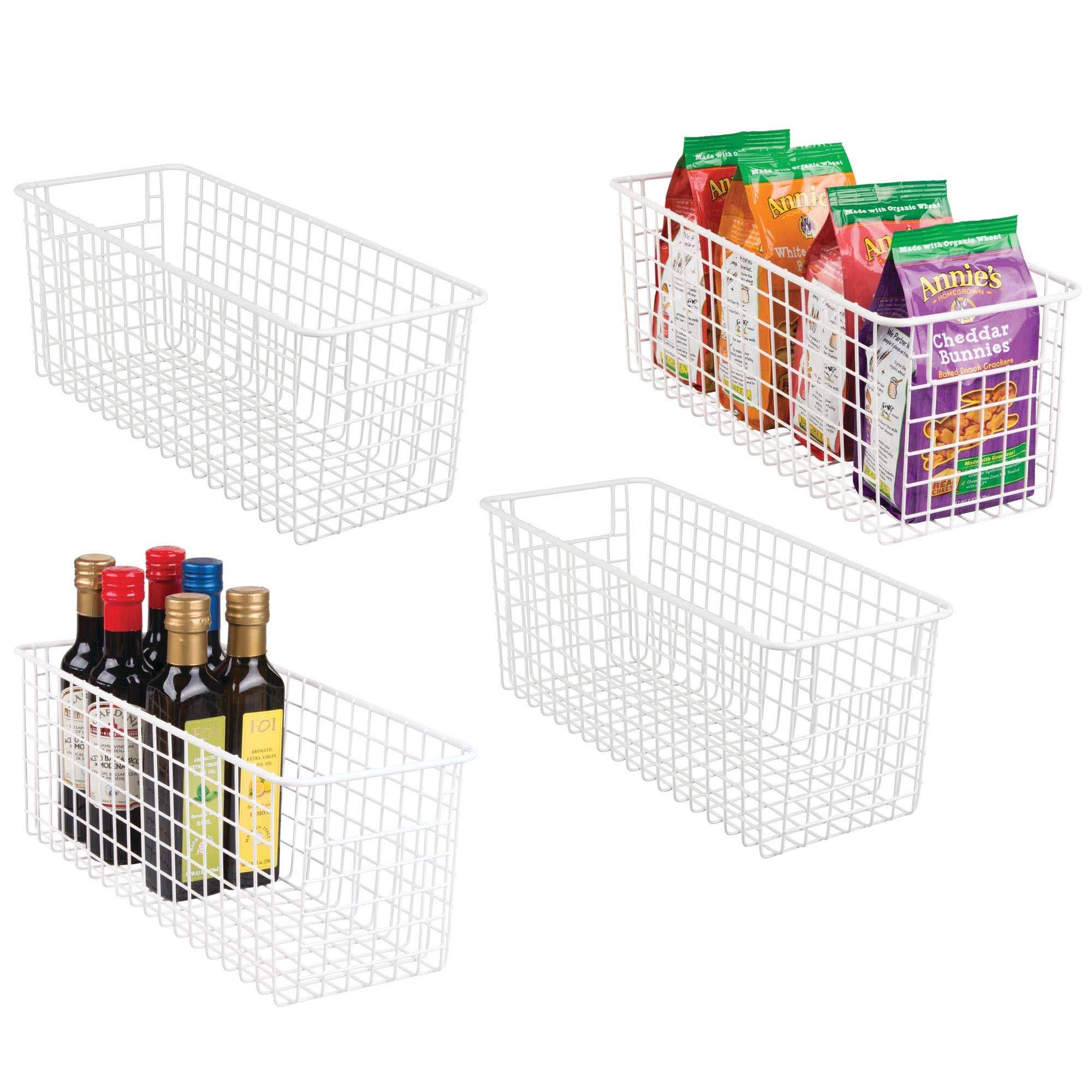 Metal Wire Kitchen Pantry FoodStorage Organizer Basket by mDesign WGL03