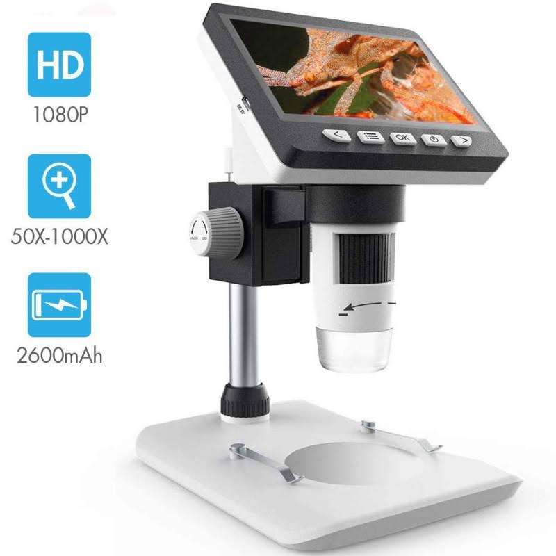 Lcd Digital Microscope Skybasic 43 Inch 50x 1000x Magnification Zoom