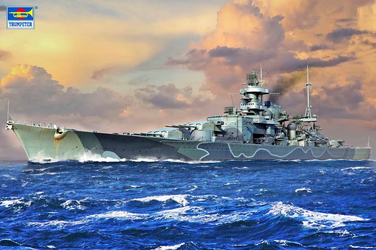 Trumpeter 06737 German Scharnhorst Battleship In 1:700 - Wgl-03